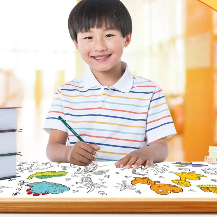 Children Coloring Sticker Roll | BIG SIZE