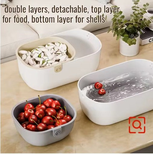 Multifunctional double thickened storage basket