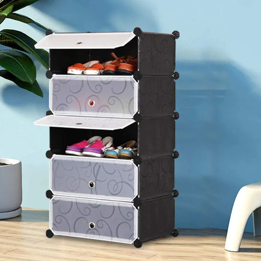 Attachable Cube Cabinets & Shoes Rack