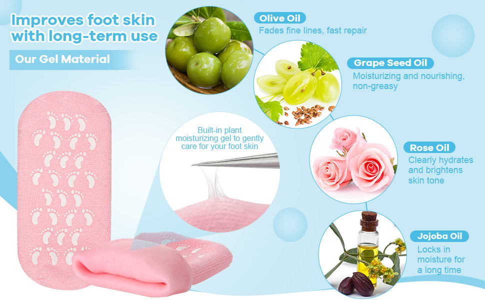 Moisturizing Spa Gel Socks