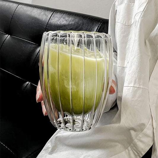 Stripe Double Wall Borosilicate Glass