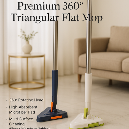Multifunctional Premium 360° Triangular Flat Mop