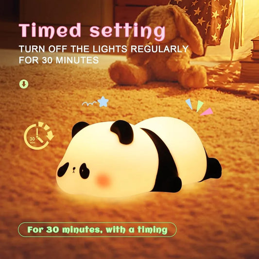 Silicone Panda Lamp