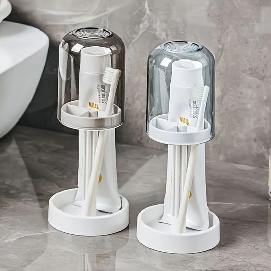 Portable Toothbrush Holder With Mouthwash Cup