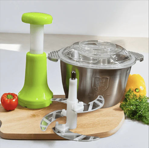 New Multifunctional Manual Chopper (Stainless Steel)