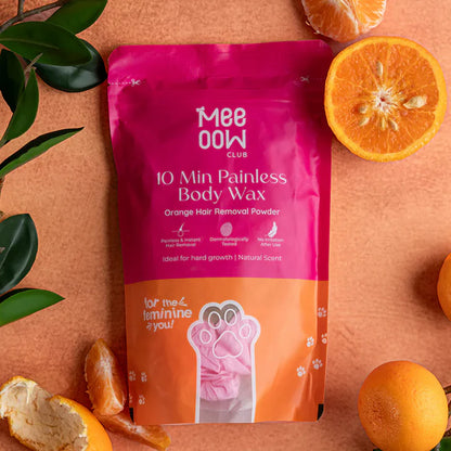 Painless Hair Removal Powder Mask | 10 Min Full Body Wax for Smooth Skin | 100% Results (PACK of 2)