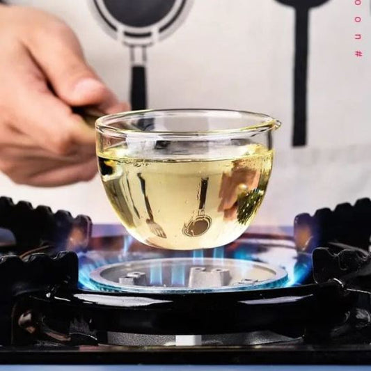 High Borosilicate Glass Tarka Spoon
