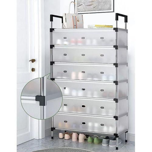 6 Multi layer Stainless Steel Shoes Rack – Space Saving Shoe Organizer