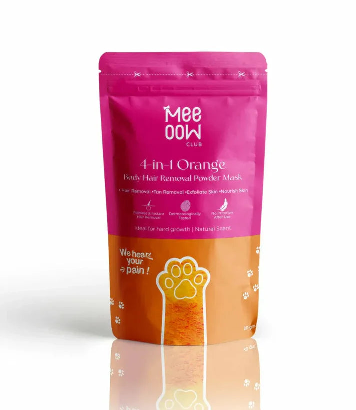 Painless Hair Removal Powder Mask | 10 Min Full Body Wax for Smooth Skin | 100% Results (PACK of 2)