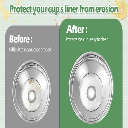 2-in-1 Drink Separator Divider with Spill Proof Lid for Stanley Tumbler 40oz, Silicone Liner Reusable Insert Cup Splitter Dual-Sided Drink for Coffee, Cola, Juice