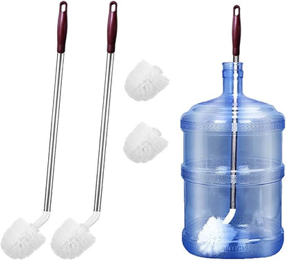 Stainless Steel Water Bottle Cleaning Brush, 360° Spherical Brush Head, Non-Slip Handle, 7-18 Liter Water Bottle