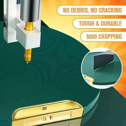 Chopping Board Can Be Vertical Double-sided Antibacterial and Mildew Proof Round Food Grade PE Nordic Green Cutting Board