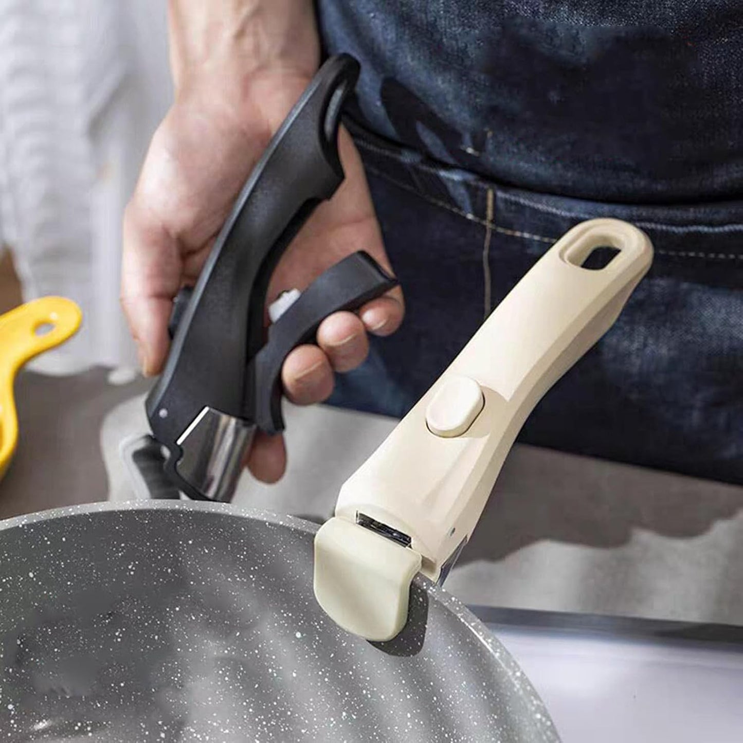 Universal Removable Handle for Hot Pots & Pans