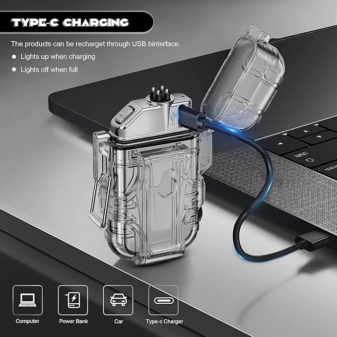 Rechargeable Waterproof Arc Lighter