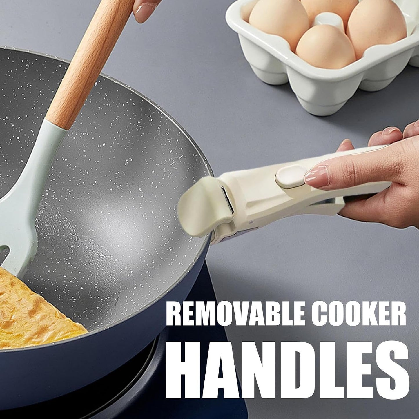 Universal Removable Handle for Hot Pots & Pans