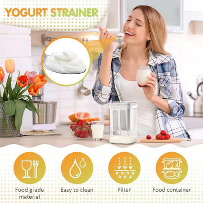 1100ML Greek Yogurt Maker and Beverage Strainer