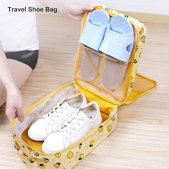 6 Pcs Travel Storage Bag + Tavel Shoe bag Organizer Deal