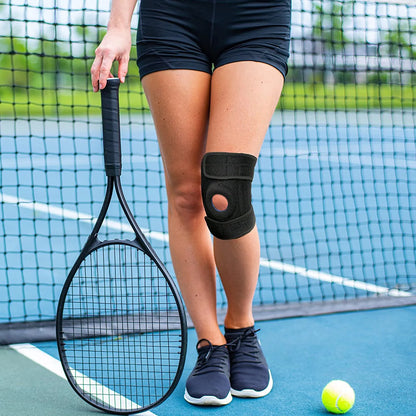 Open Patella Knee Support Brace – Adjustable Compression Sleeve for Pain Relief & Sports Injury Recovery.      2 PIECES(For 2 Knees)