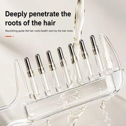 2 in 1 Crystal Oil & Serum Applicator Comb – Mess-Free Scalp Oil Application & Distributor