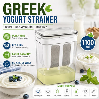 1100ML Greek Yogurt Maker and Beverage Strainer