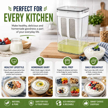 1100ML Greek Yogurt Maker and Beverage Strainer