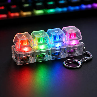 Keyboard Fidget Stress Relief Keychain for Kids & Adults (Random Colors)