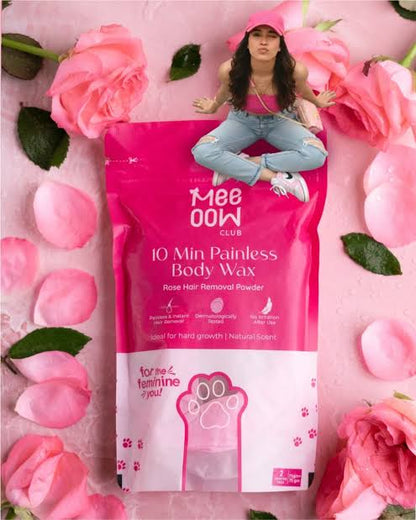 Painless Hair Removal Powder Mask | 10 Min Full Body Wax for Smooth Skin | 100% Results (PACK of 2)