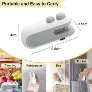 Portable Mini Sealing Machine – USB Rechargeable Food Bag Sealer