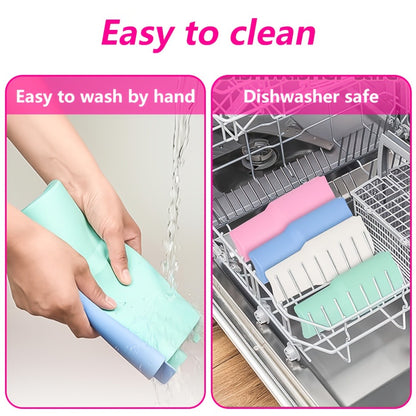 2-in-1 Drink Separator Divider with Spill Proof Lid for Stanley Tumbler 40oz, Silicone Liner Reusable Insert Cup Splitter Dual-Sided Drink for Coffee, Cola, Juice