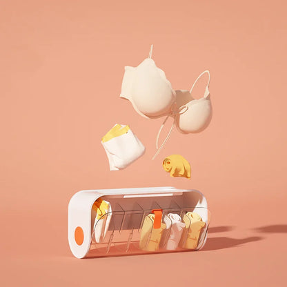 Multifuctional Socks Underwear Storage Wall-Mounted Punch Free Rack Holder Organizer