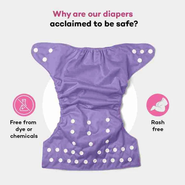 Washable Baby Cloth Diapers | Reusable & Adjustable Eco-Friendly Nappies