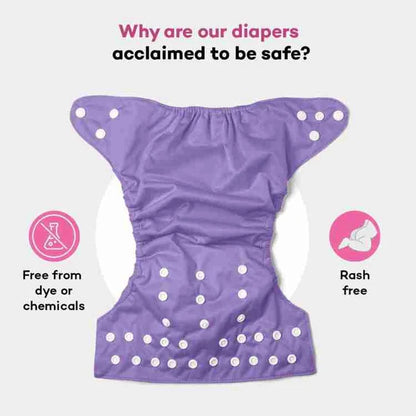 Washable Baby Cloth Diapers | Reusable & Adjustable Eco-Friendly Nappies