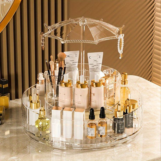 Rotatable Umbrella Cosmetics Organizer