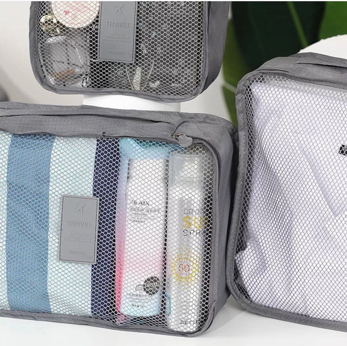 6 Pcs Travel Storage Bag + Tavel Shoe bag Organizer Deal