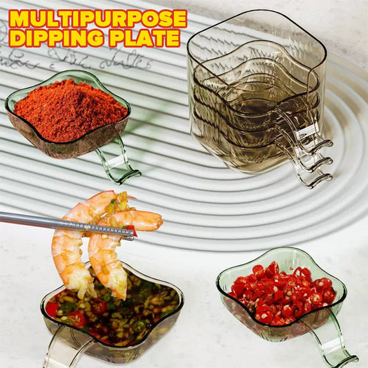 6Pcs Serving Small Plates With Stand (Plastic)