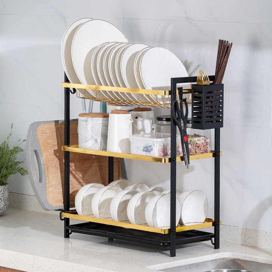 Multifunctional Kitchen Storage Dish Rack (2 Layer)