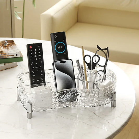 Luxury Desktop Glacier Makeup Brush Organizer