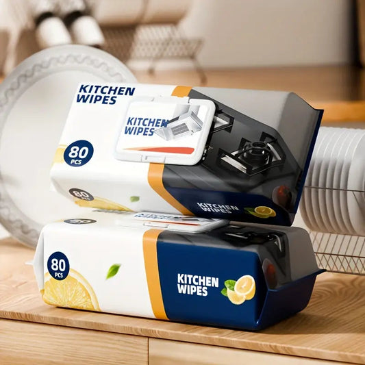 Heavy Duty Kitchen Wipes (80Pcs)