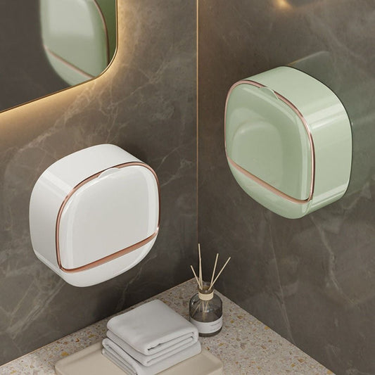 Wall Mounted Draining Soap Dish With Cover