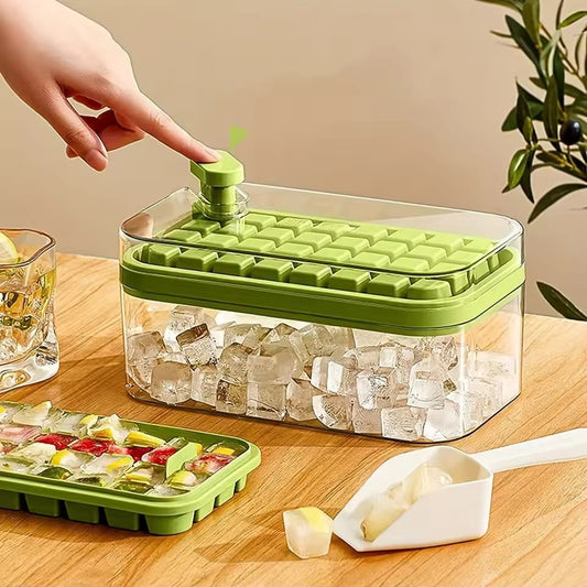 Premium Ice Cube Storage Box With Tray