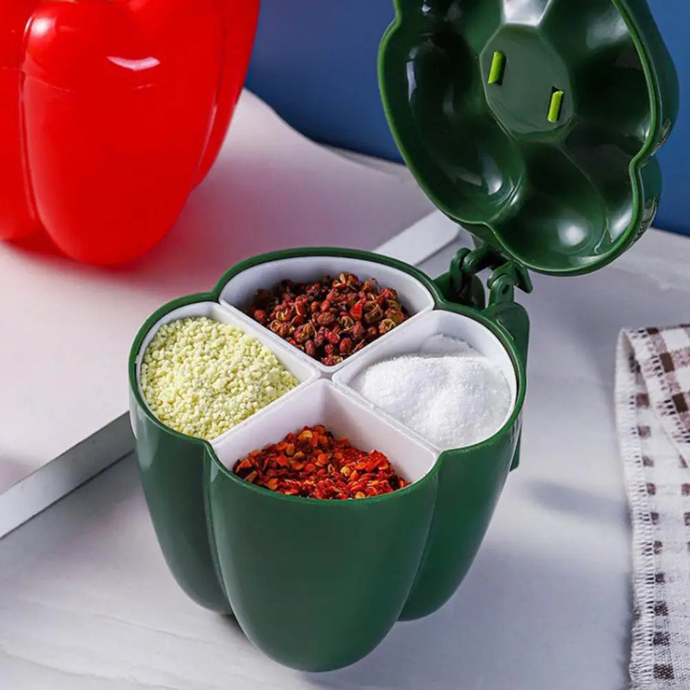 4In1 Seasoning Storage With Spoon For Pepper Spice Jar