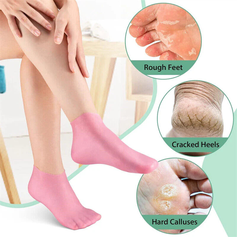 Silicone Moisturizing Socks - High Quality & Long Lasting